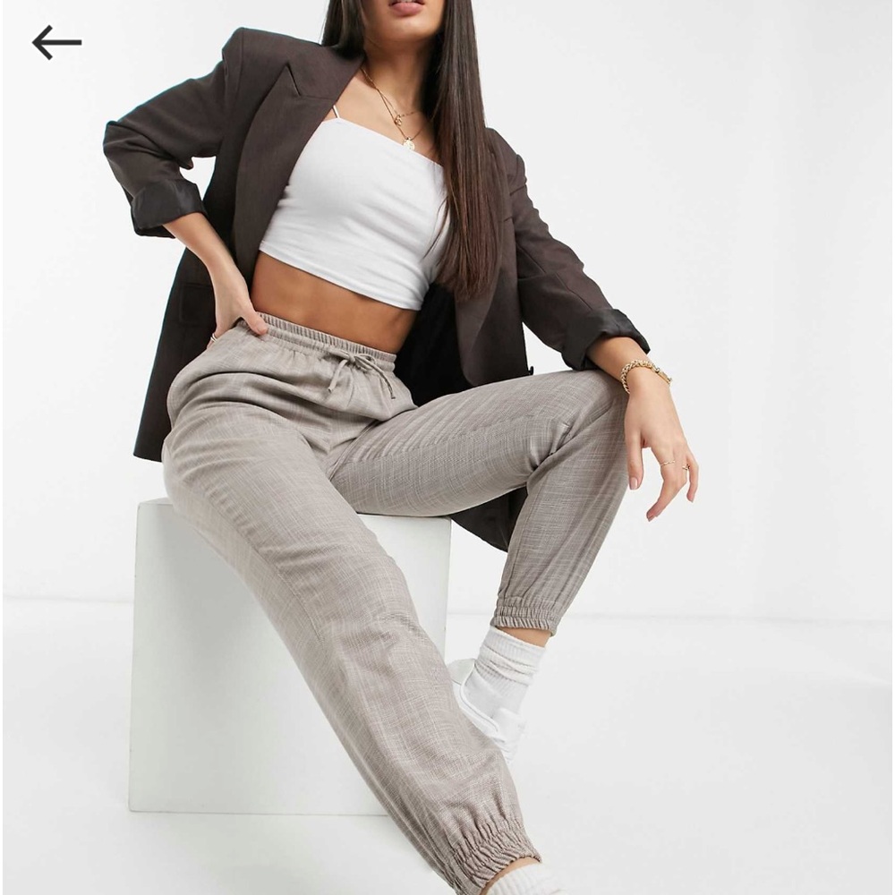 ASOS Design tall textured suit sweatpants
